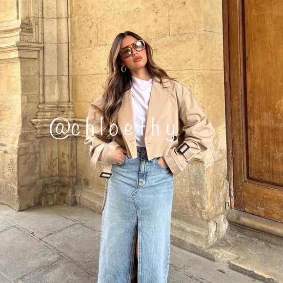 Zara DENIM SKIRT TRF - Picture 16 of 16